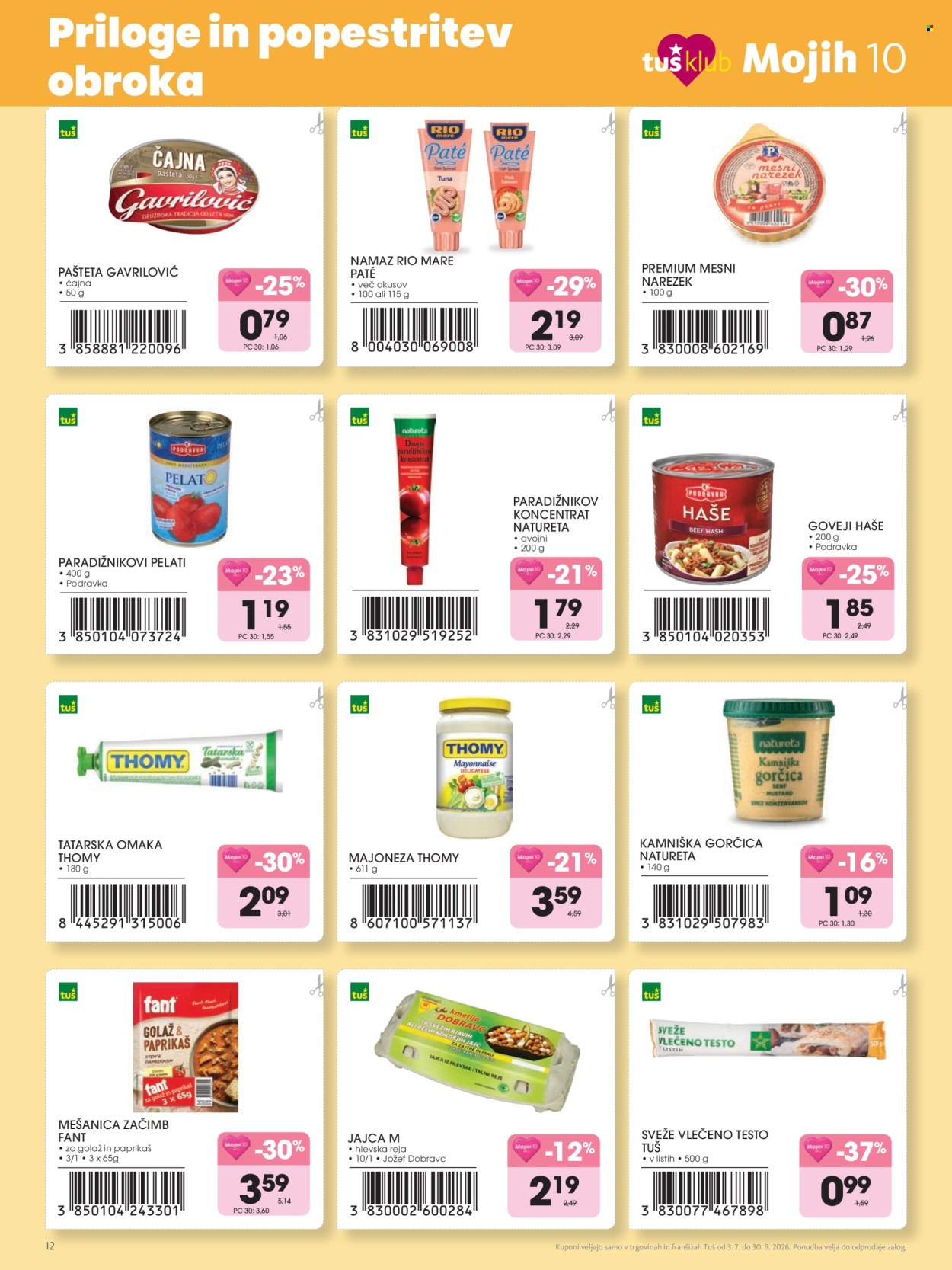 Tuš katalog - 3.7.2026 - 30.9.2026. Stran 12