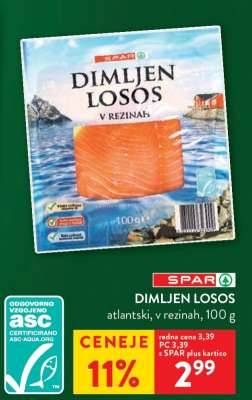 Dimljen losos