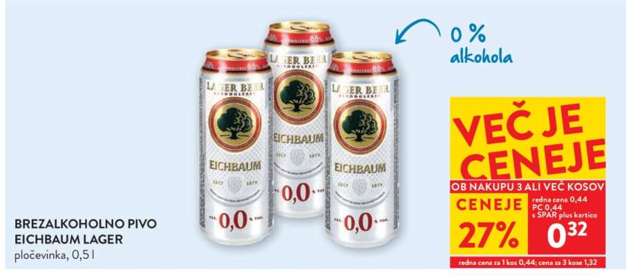 BREZALKOHOLNO PIVO EICHBAUM LAGER