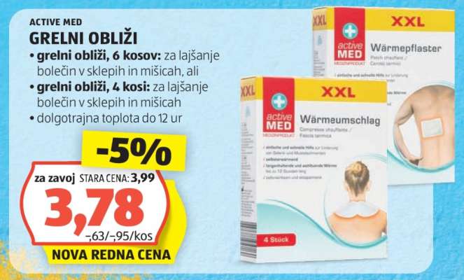 Active Med Grelni Obliži