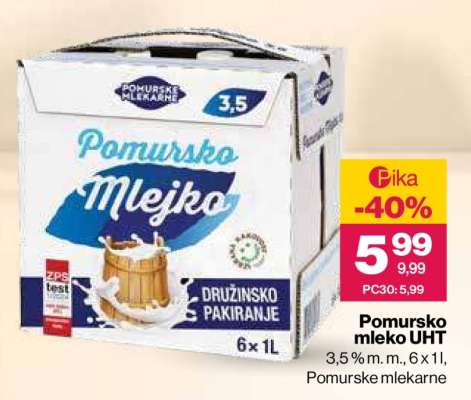 Pomursko mleko UHT