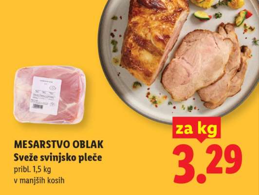 Mesarstvo Oblak Sveže svinjsko pleče