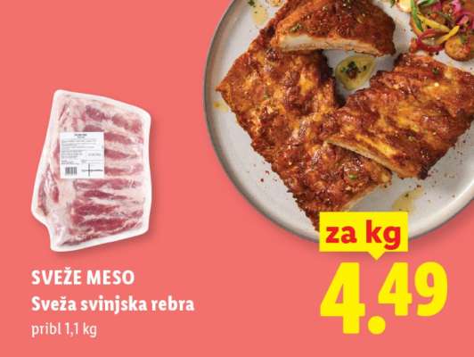 Sveža svinjska rebra