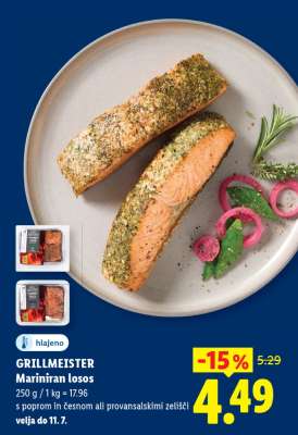 GRILLMEISTER Mariniran losos