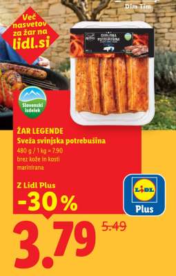 ŽAR LEGENDE Sveža svinjska potrebušina