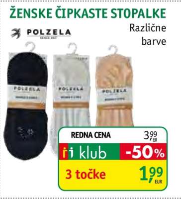Ženske čipkaste stopalke