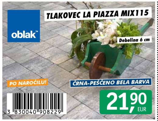 Tlakovec La Piazza MIX115