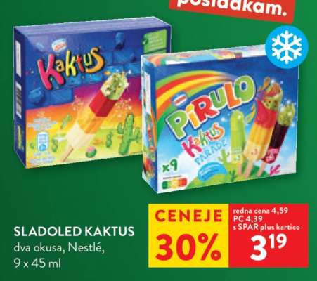 SLADOLED KAKTUS