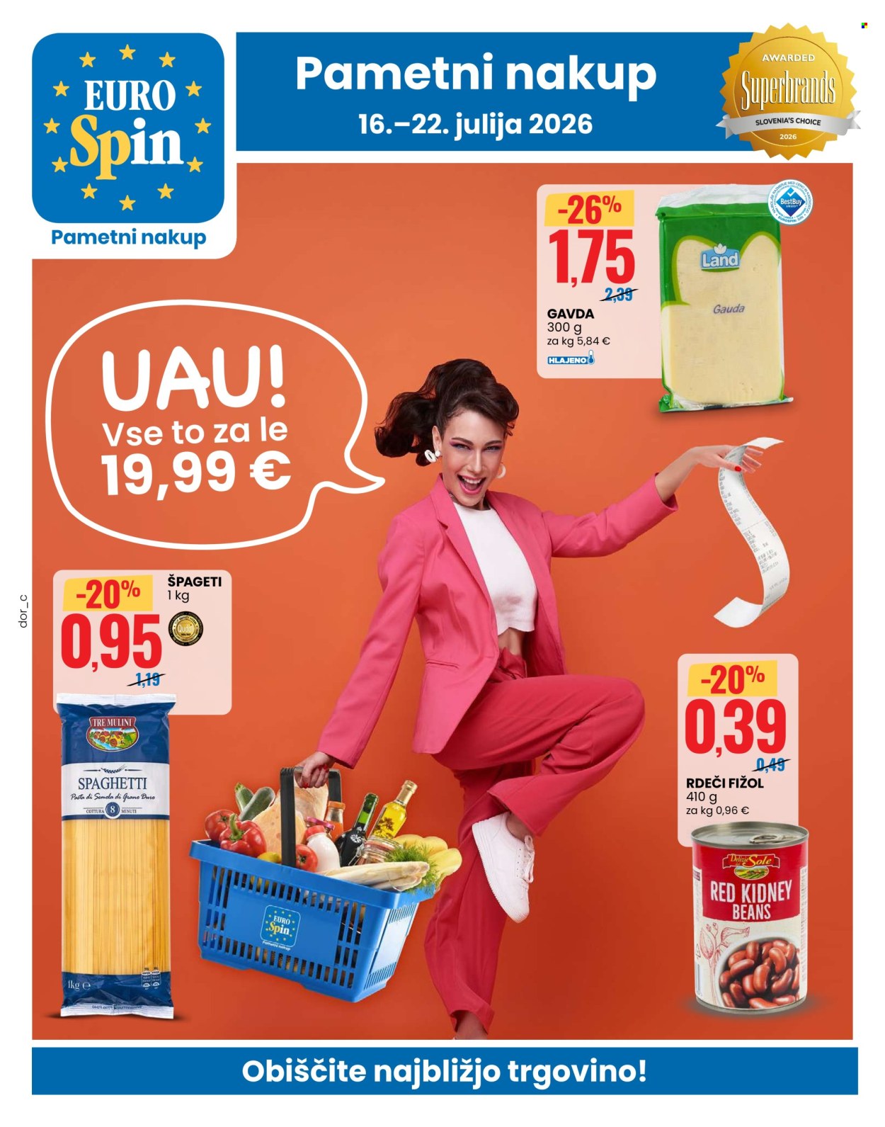 EuroSpin katalog - 16.7.2026 - 22.7.2026. Stran 1