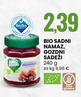 BIO SADNI NAMAZ, GOZDNI SADEŽI