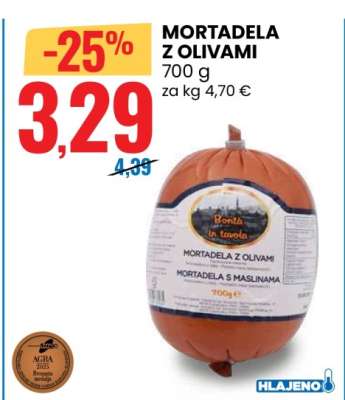 MORTADELA Z OLIVAMI