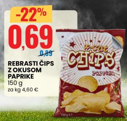 REBRASTI ČIPS Z OKUSOM PAPRIKE