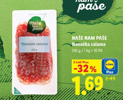 NAŠE NAM PAŠE Nanoška salama