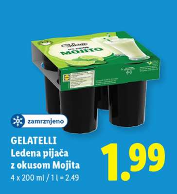 GELATELLI Ledena pijača z okusom Mojita