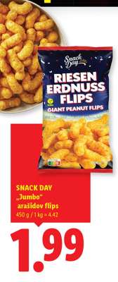 SNACK DAY „Jumbo“ arašidov flips