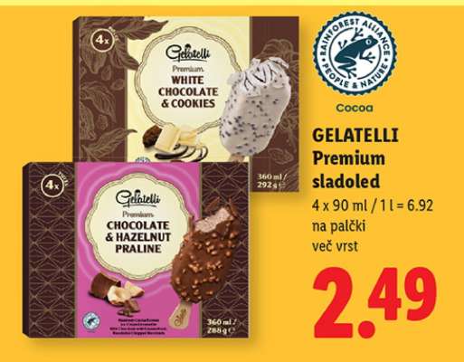 Gelatelli Premium sladoled