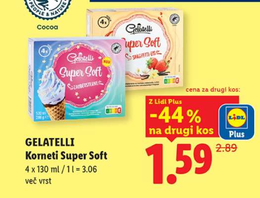 GELATELLI Korneti Super Soft