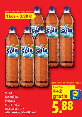 SOLA Ledeni čaj breskev
