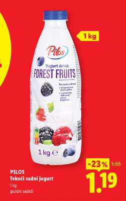 PILOS Tekoči sadni jogurt