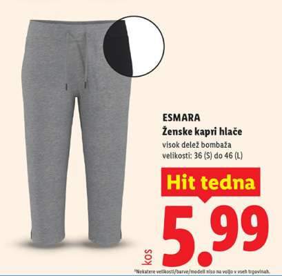 ESMARA Ženske kapri hlače