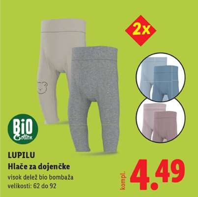 lupilu Hlače za dojenčke