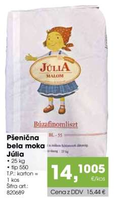 Pšenična bela moka Júlia