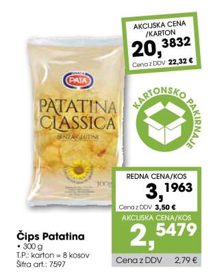 Čips Patatina