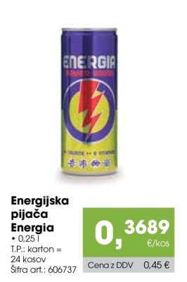 Energijska pijača Energia