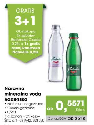 Naravna mineralna voda Radenska