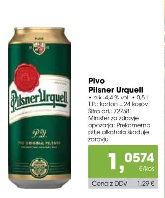 Pivo Pilsner Urquell