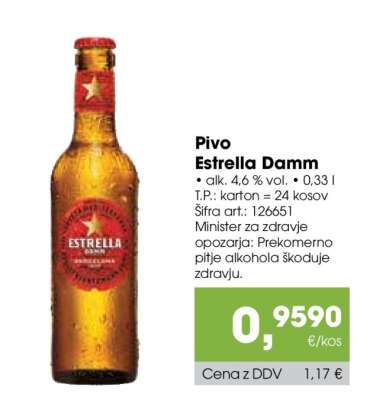 Pivo Estrella Damm