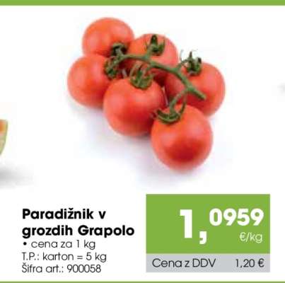 Paradižnik v grozdih Grapolo