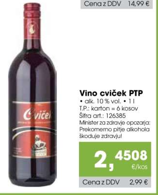 VINO CVIČEK PTP