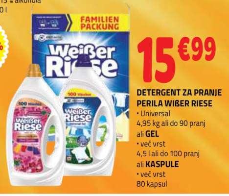 DETERGENT ZA PRANJE PERILA WIBER RIESE