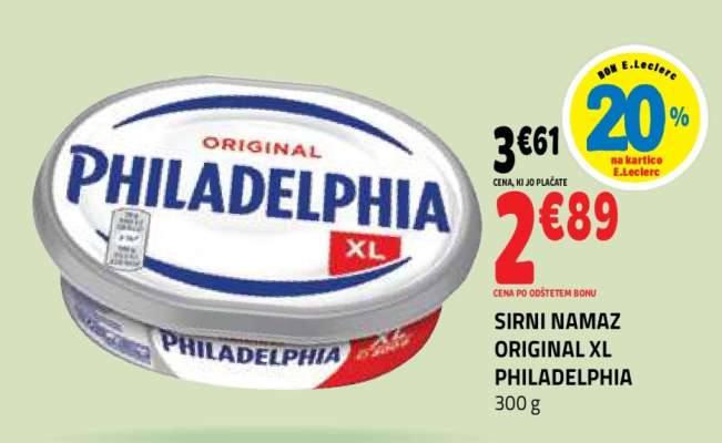 SIRNI NAMAZ ORIGINAL XL PHILADELPHIA