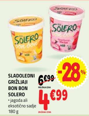 SLADOLEDNI GRIŽLJAJI BON BON SOLERO
