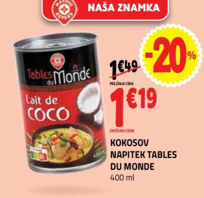 KOKOSOV NAPITEK TABLES DU MONDE