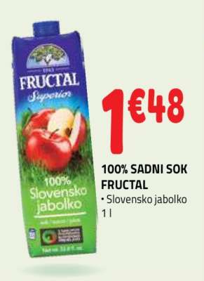 100% SADNI SOK FRUCTAL