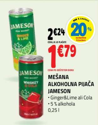 MEŠANA ALKOHOLNA PIJAČA JAMESON