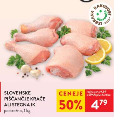 Slovenske piščančje krače ali stegna