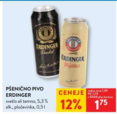 Pšenično pivo Erdinger