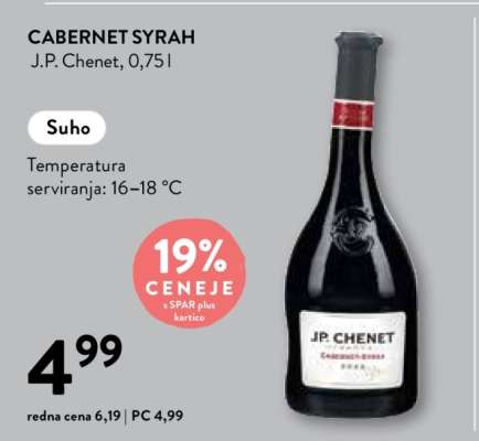 CABERNET SYRAH J.P. Chenet, 0,75 l