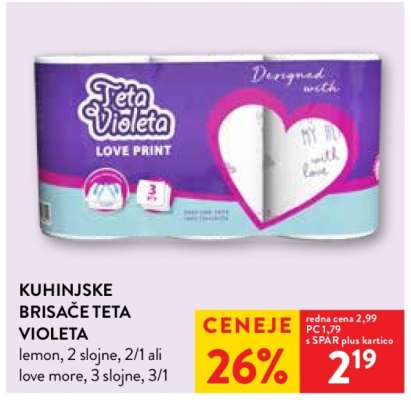 Kuhinjske brisače Teta Violeta