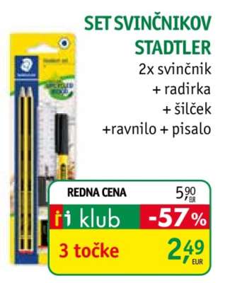 SET SVINČNIKOV STADTLER