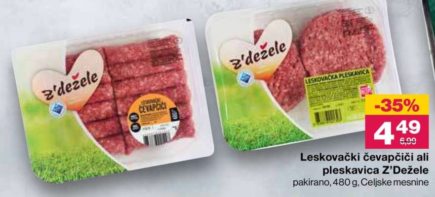 Leskovački čevapčiči ali pleskavica Z'Dežele