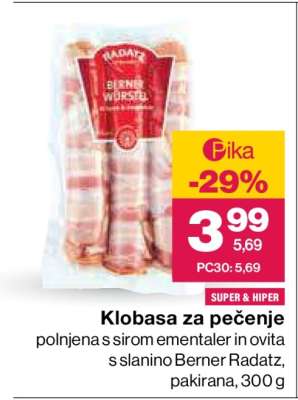 KLOBASA ZA PEČENJE