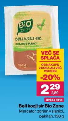 Beli kozji sir Bio Zone