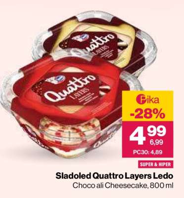 Sladoled Quattro Layers Ledo