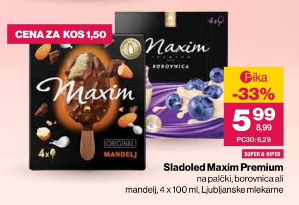 Sladoled Maxim Premium