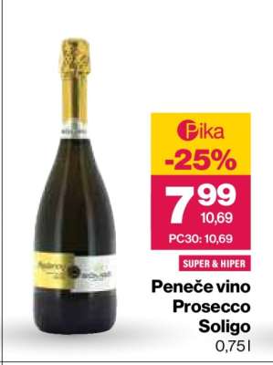 PENEČE VINO PROSECCO SOLIGO